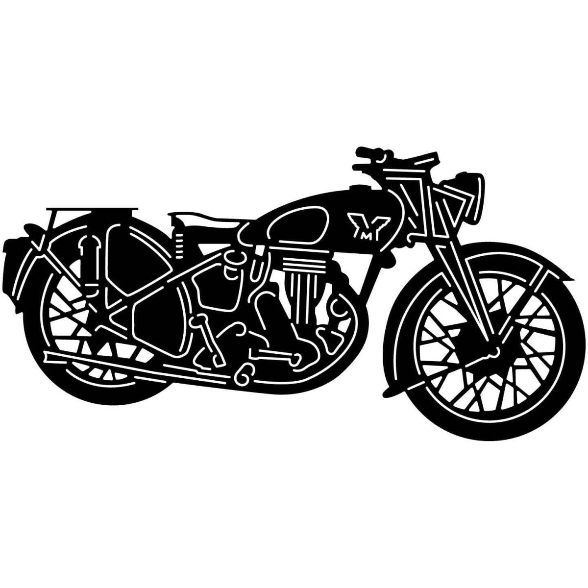 Old Motorcycles 14 DXF File Cut Ready for CNC