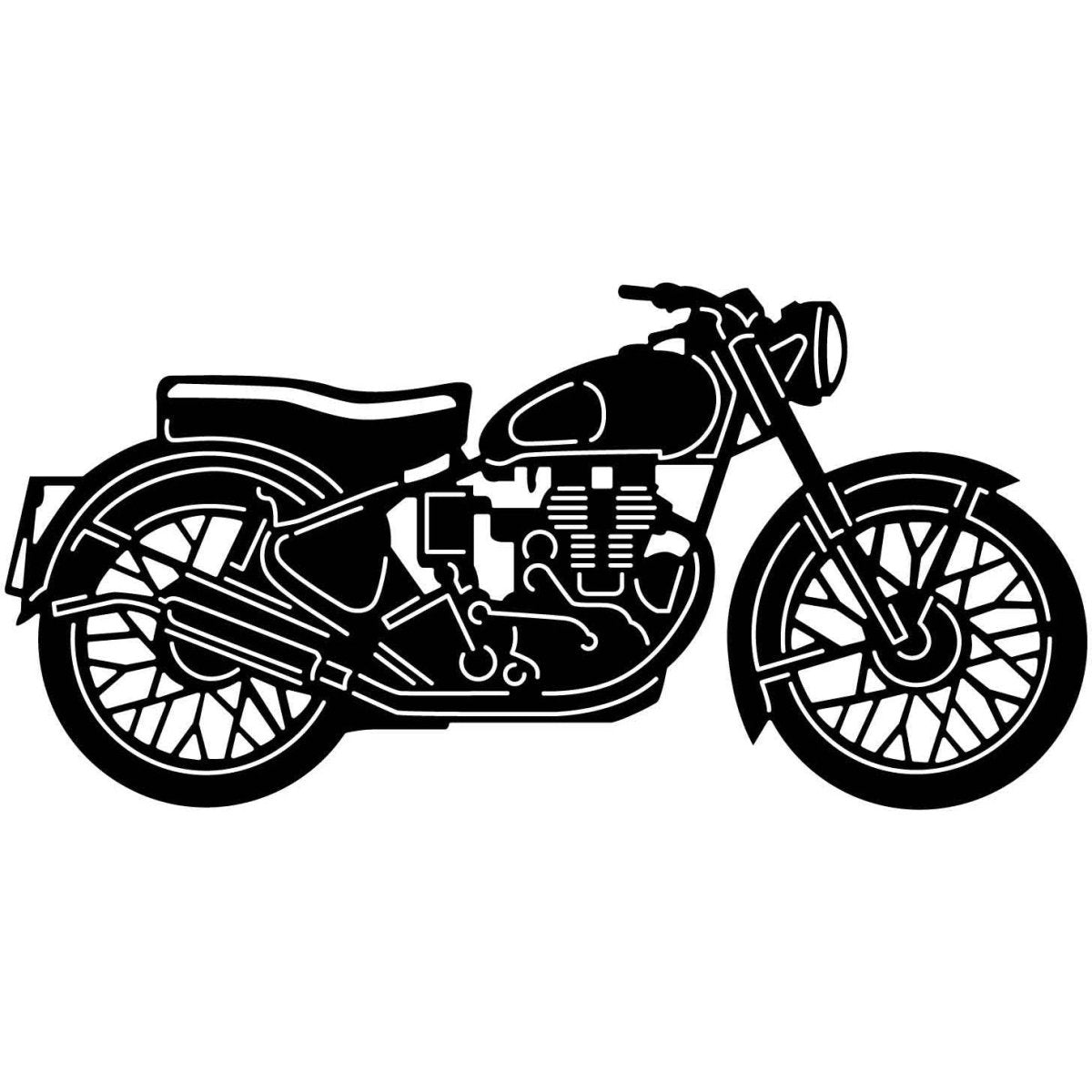 Old Motorcycles 15 DXF File Cut Ready for CNC