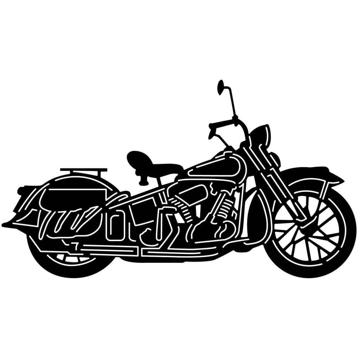 Old Motorcycles 18 DXF File Cut Ready for CNC