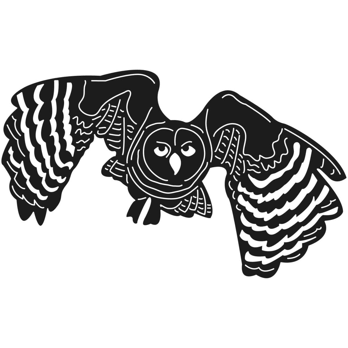 Owl Bird Flying-DXF files Cut Ready for CNC-DXFforCNC.com