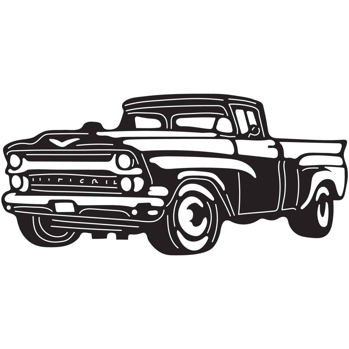 Pickup Trucks 009 DXF File Cut Ready for CNC