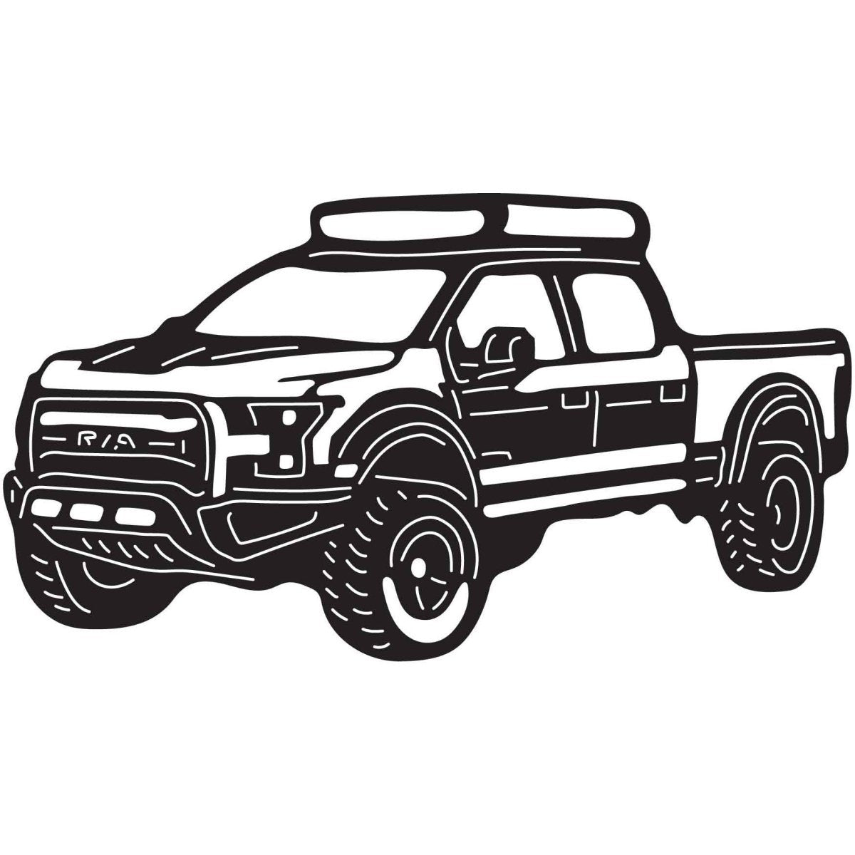 Pickup Trucks 017 DXF File Cut Ready for CNC