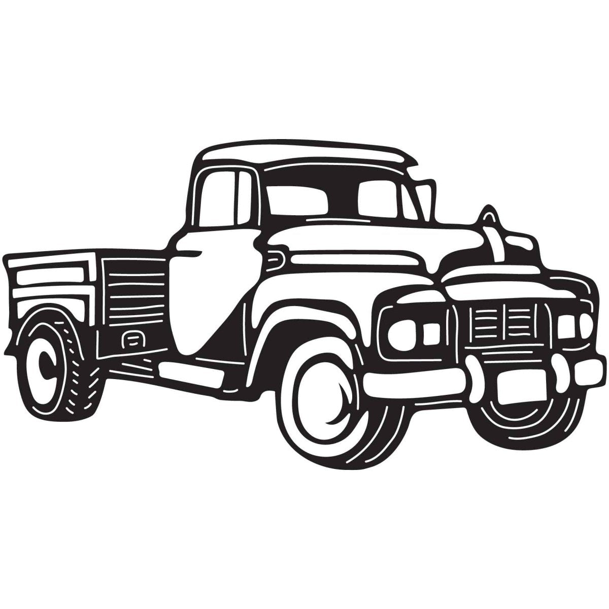 Pickup Trucks 047 DXF File Cut Ready for CNC