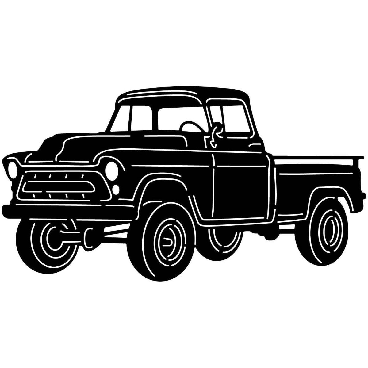 Pickup Trucks 098 DXF File Cut Ready for CNC