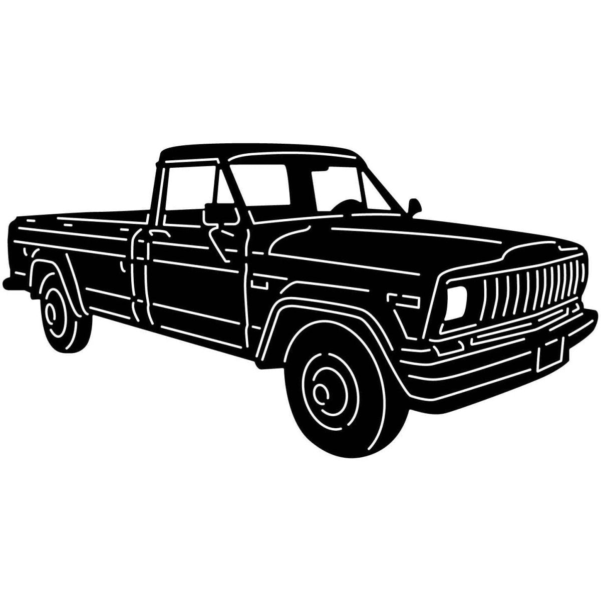 Pickup Trucks 104 DXF File Cut Ready for CNC