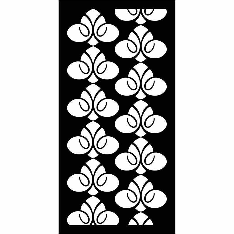 Abstract and Floral Decorative Privacy Screen Panels Doors or Fence-Free DXF files Cut Ready CNC Designs-dxfforcnc.com