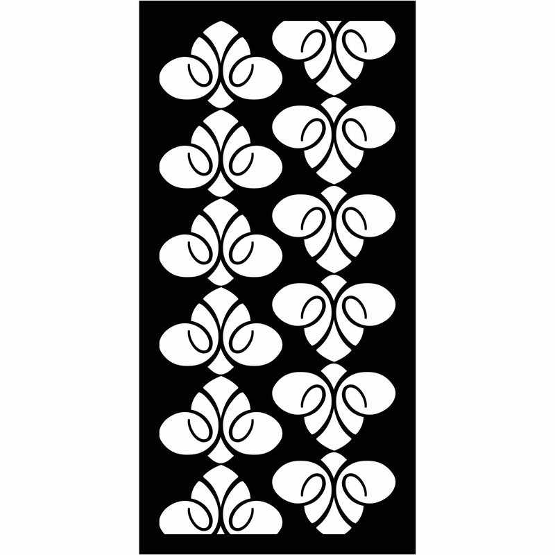 Abstract and Floral Decorative Privacy Screen Panels Doors or Fence-Free DXF files Cut Ready CNC Designs-dxfforcnc.com