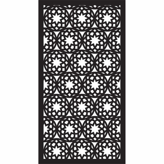 Abstract and Floral Decorative Privacy Screen Panels Doors or Fence-Free DXF files Cut Ready CNC Designs-dxfforcnc.com