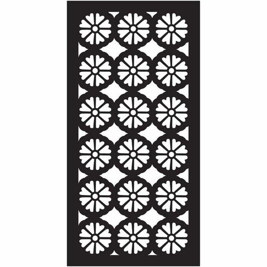 Abstract and Floral Decorative Privacy Screen Panels Doors or Fence-Free DXF files Cut Ready CNC Designs-dxfforcnc.com