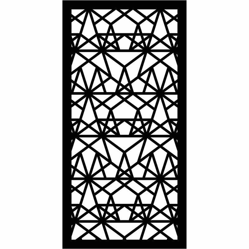 Abstract and Floral Decorative Privacy Screen Panels Doors or Fence-Free DXF files Cut Ready CNC Designs-dxfforcnc.com