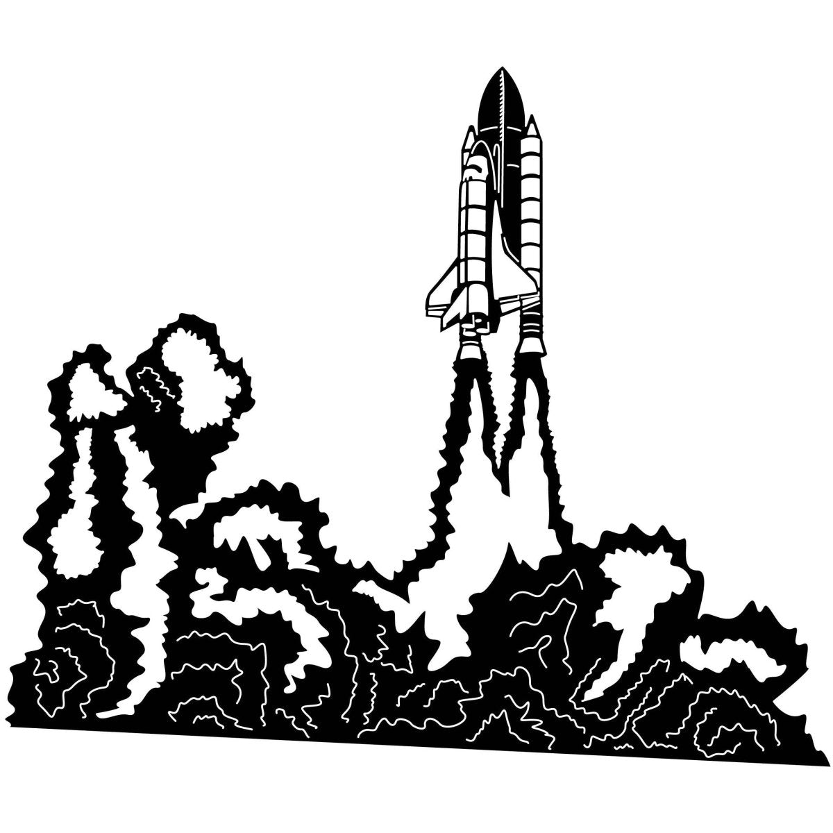 Rockets and Spacecraft 22 DXF File Cut Ready for CNC