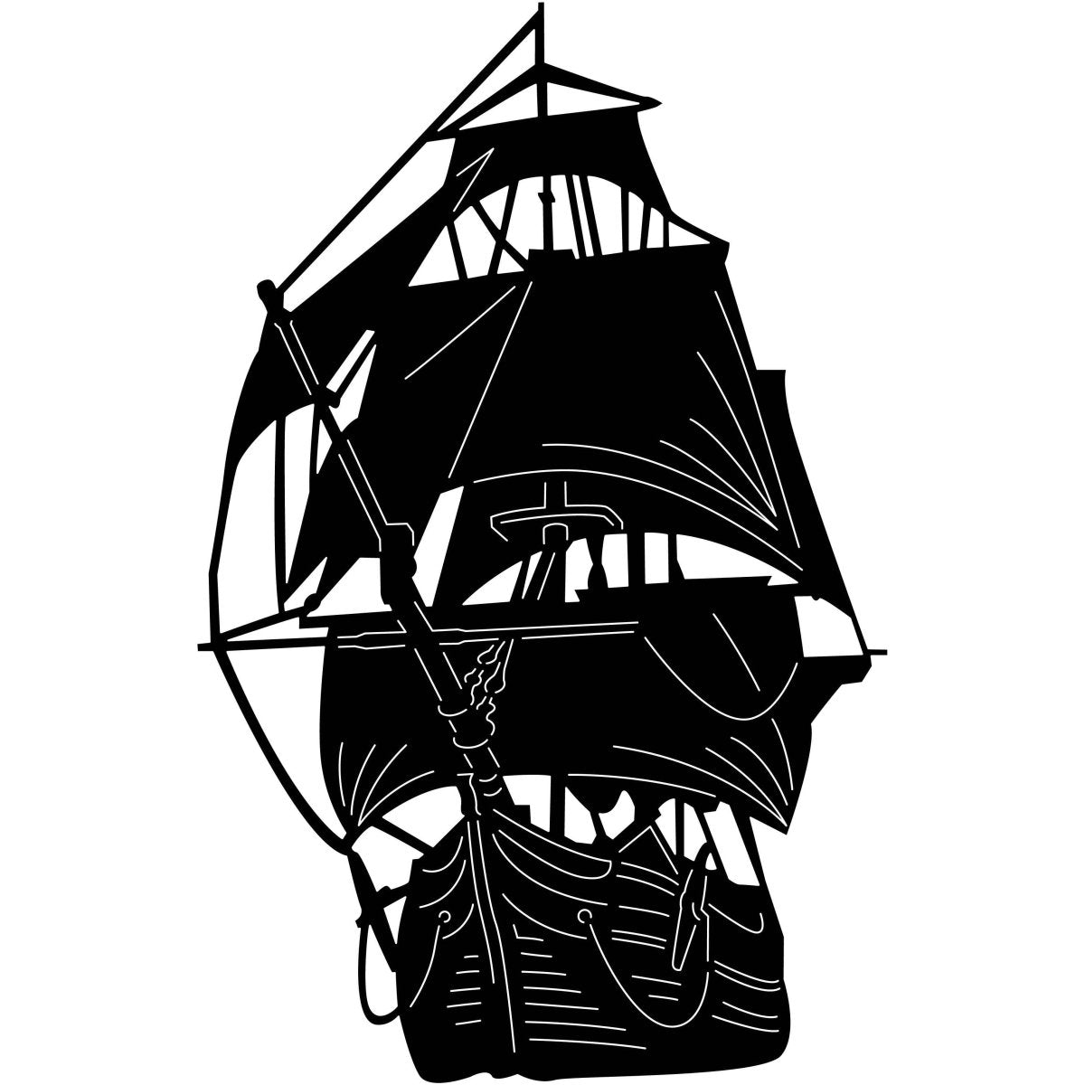 Sailing Boats and Ships 07 DXF File Cut Ready for CNC