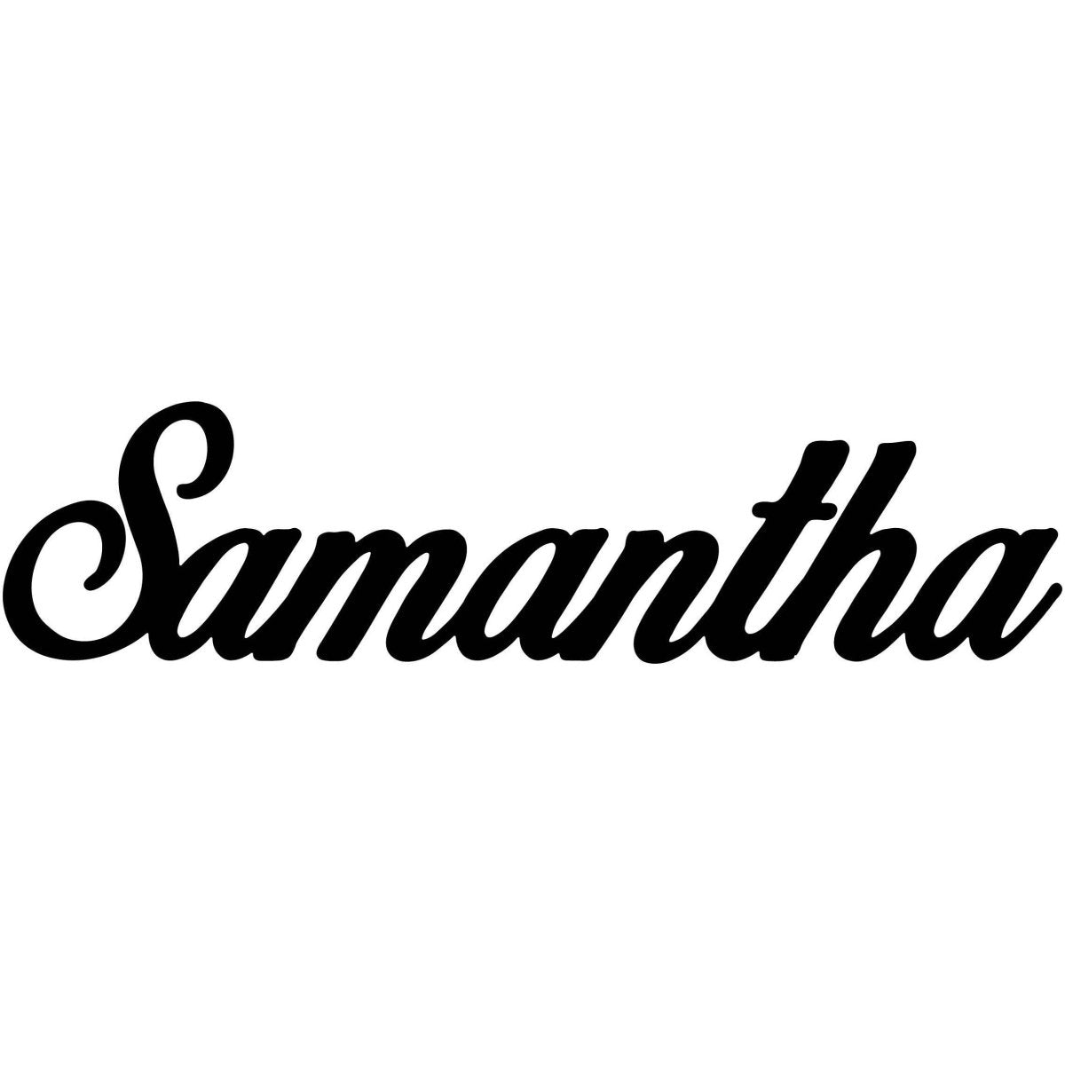 Samantha Name DXF File Cut Ready for CNC