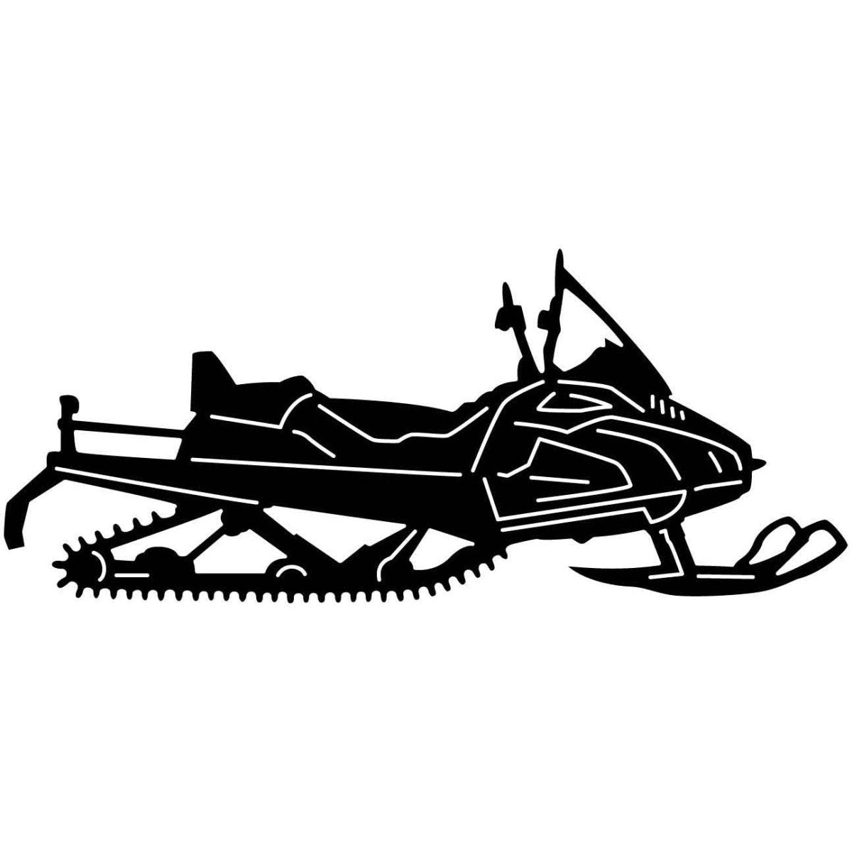 Snowmobiles and Mountains 10 DXF File Cut Ready for CNC