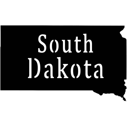 South Dakota USA State Map