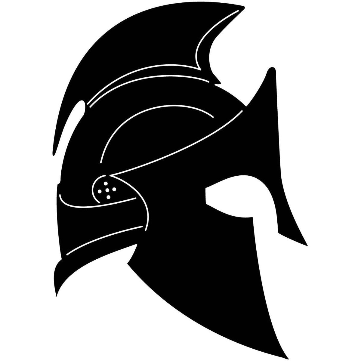 Spartan Helmet Mask 06 DXF File Cut Ready for CNC