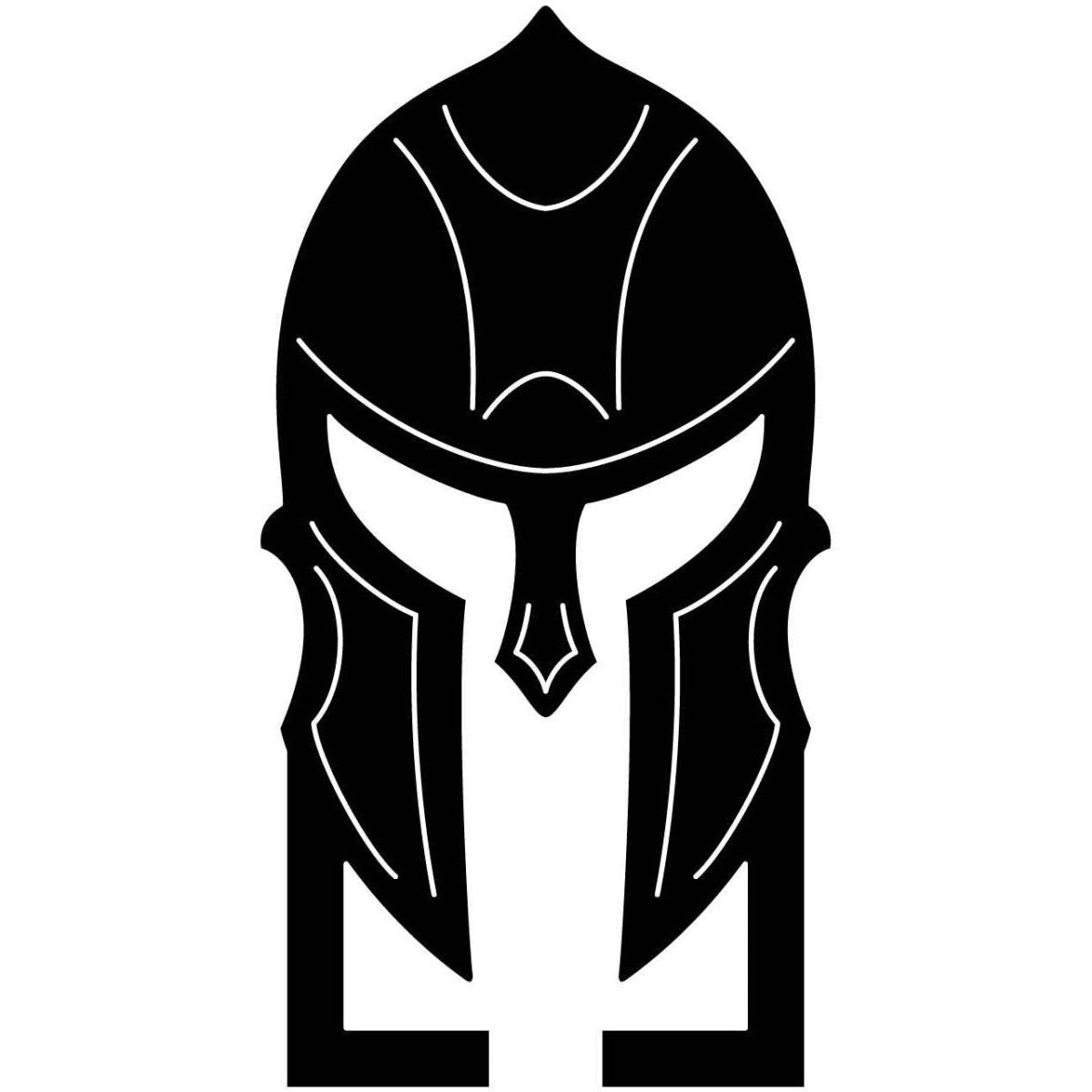 Spartan Helmet Mask with L 03 DXF File Cut Ready for CNC