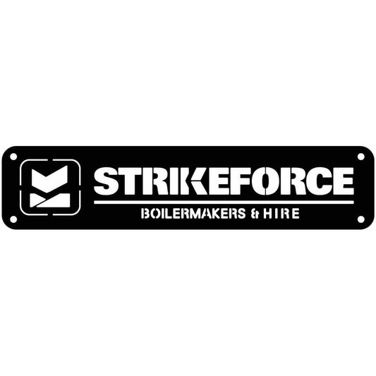 Strikeforce Logo metal plate checker-dxf file cut ready for cnc machines-dxfforcnc.com