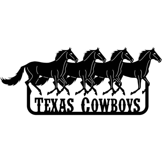 Texas cowboys horses