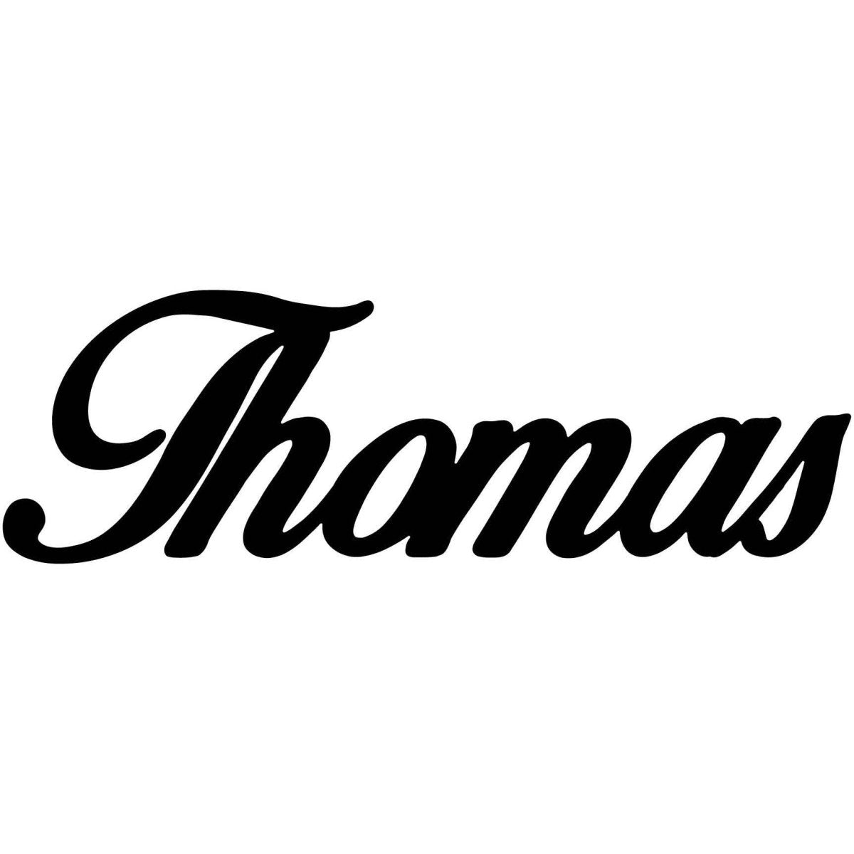 Thomas Name DXF File Cut Ready for CNC