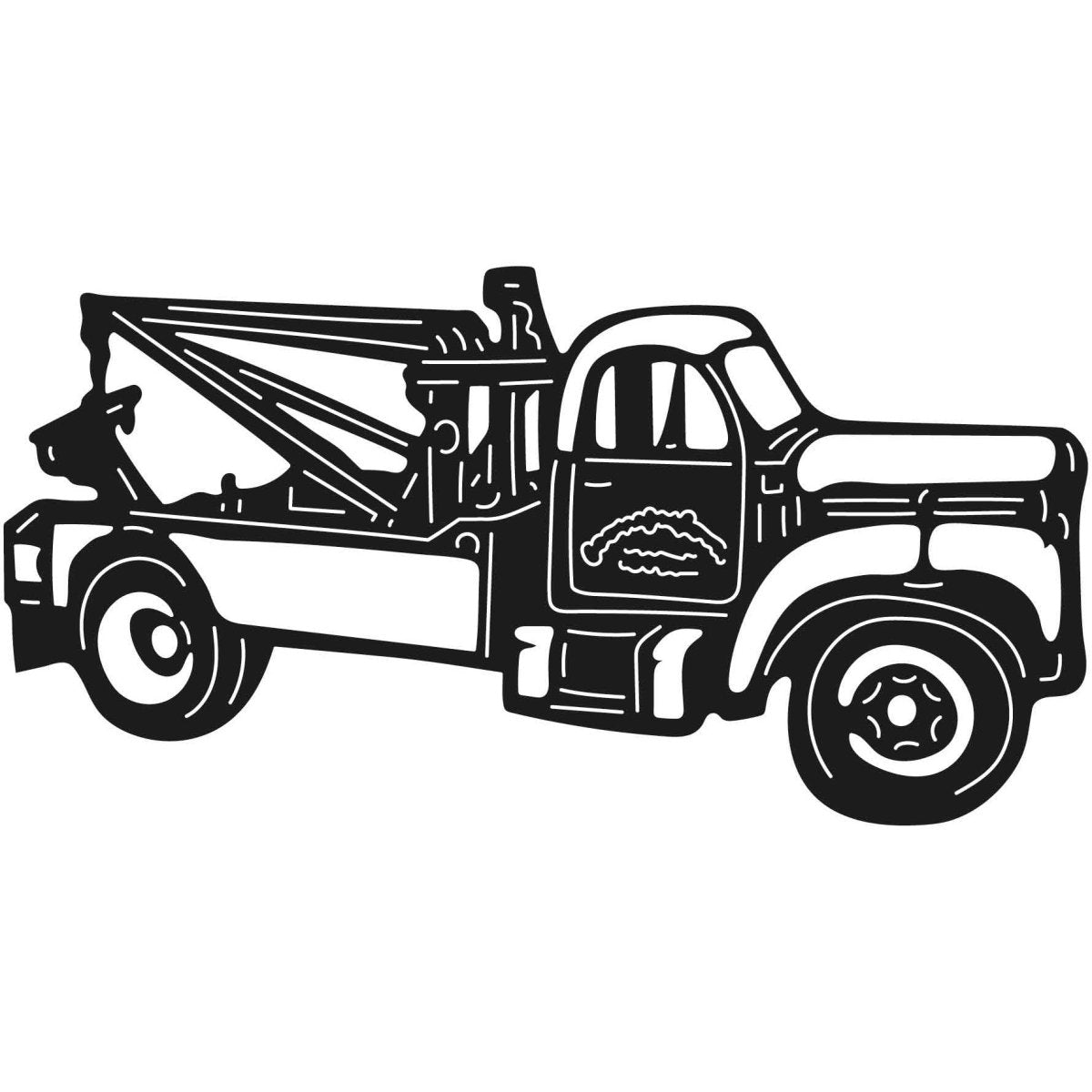 Tow Trucks  03 DXF File Cut Ready for CNC