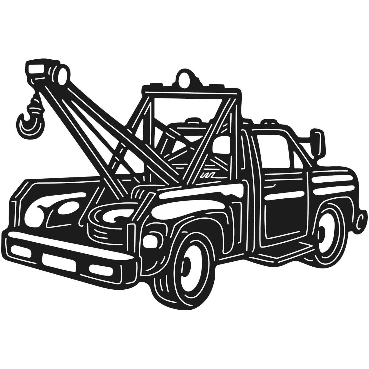 Tow Trucks  04 DXF File Cut Ready for CNC