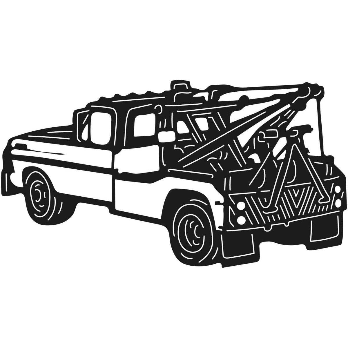 Tow Trucks  08 DXF File Cut Ready for CNC