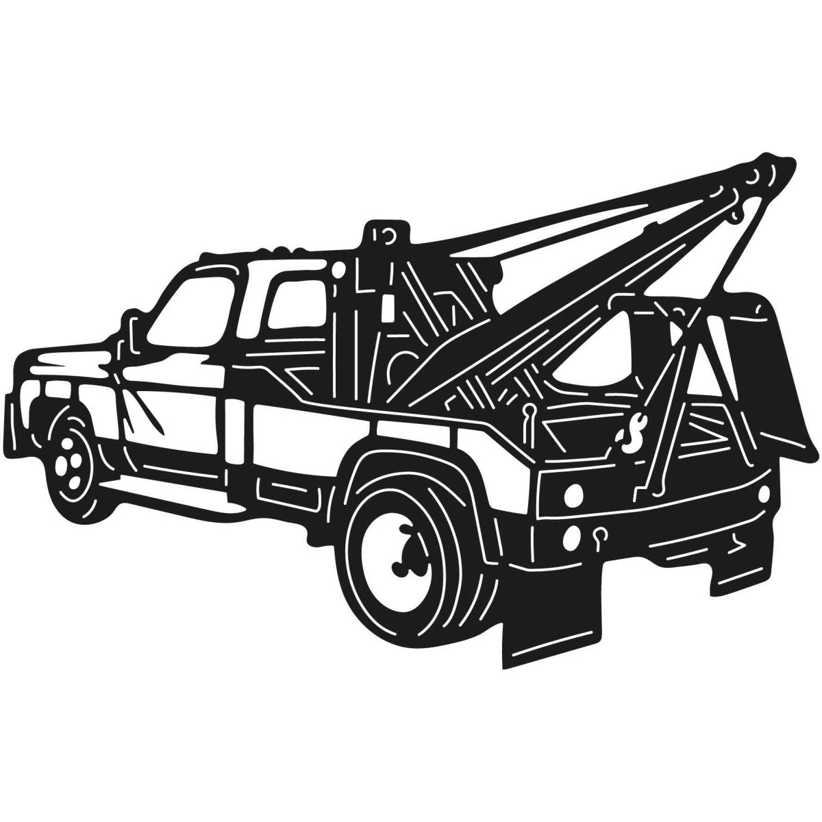 Tow Trucks  12 DXF File Cut Ready for CNC