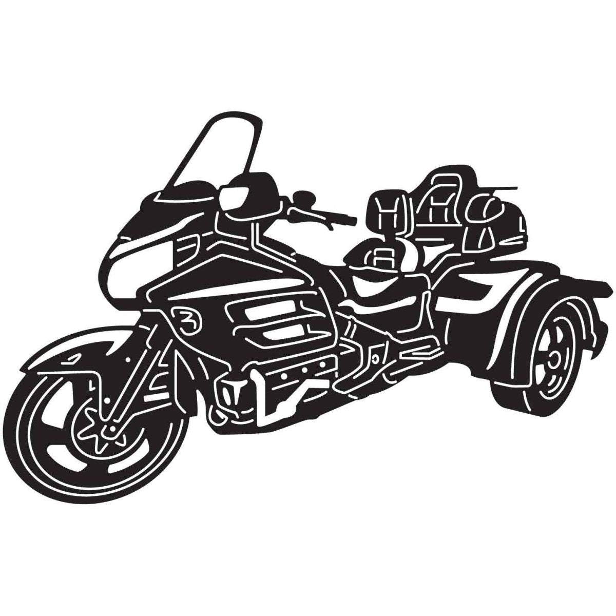 Trike Bike Motorcycle 08 DXF File Cut Ready for CNC