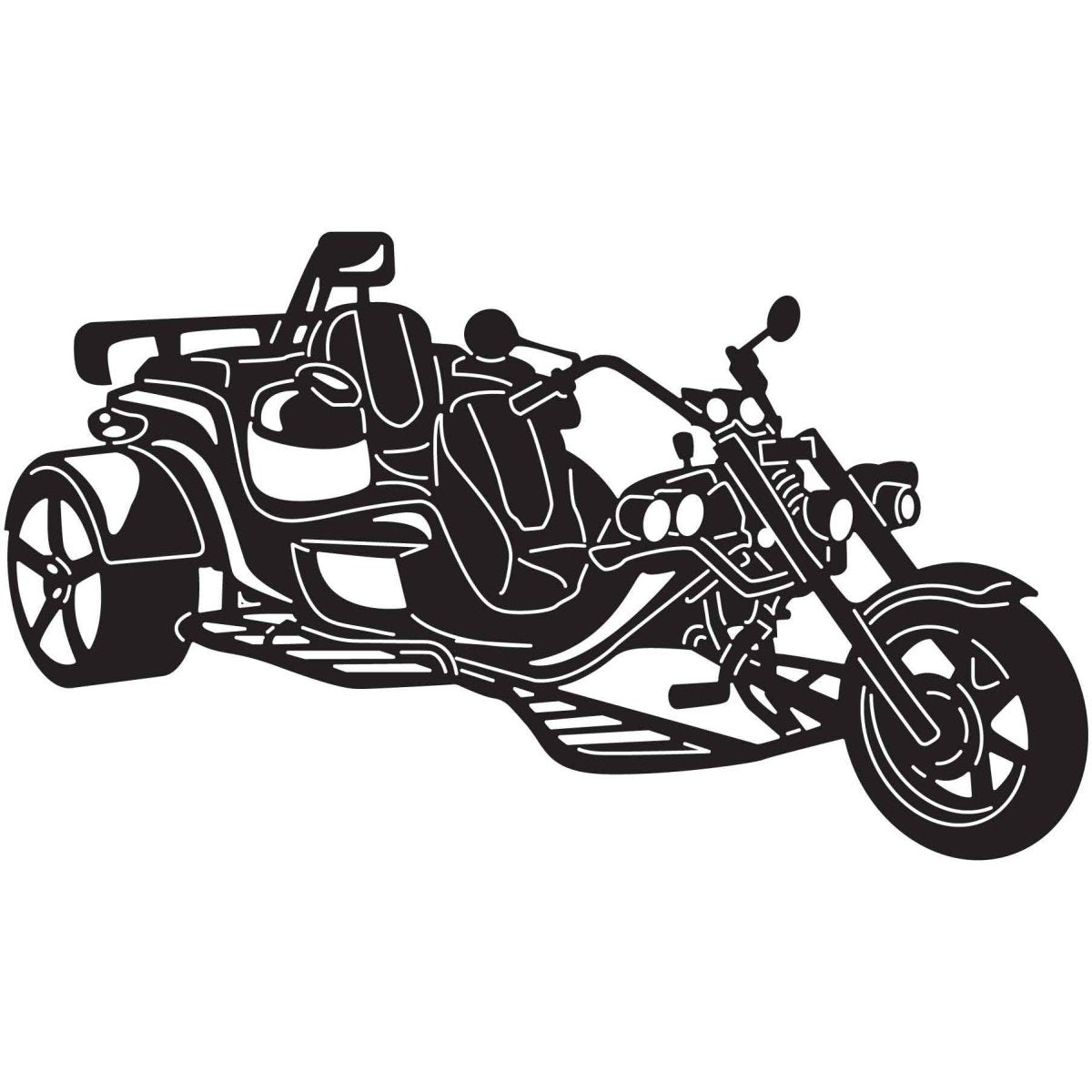 Trike Bike Motorcycle 19 DXF File Cut Ready for CNC