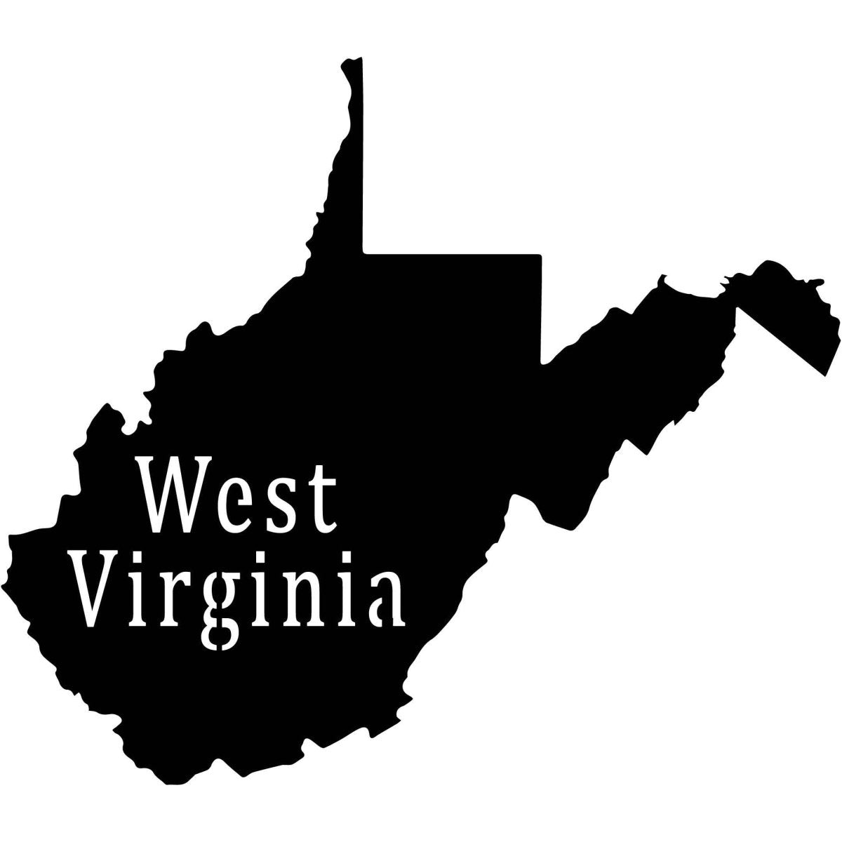 West Virginia USA State Map