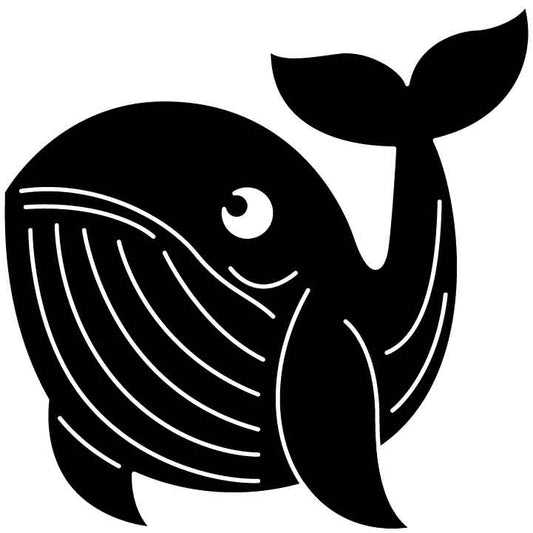 Whale Free DXF File for CNC Machines-DXFforCNC.com