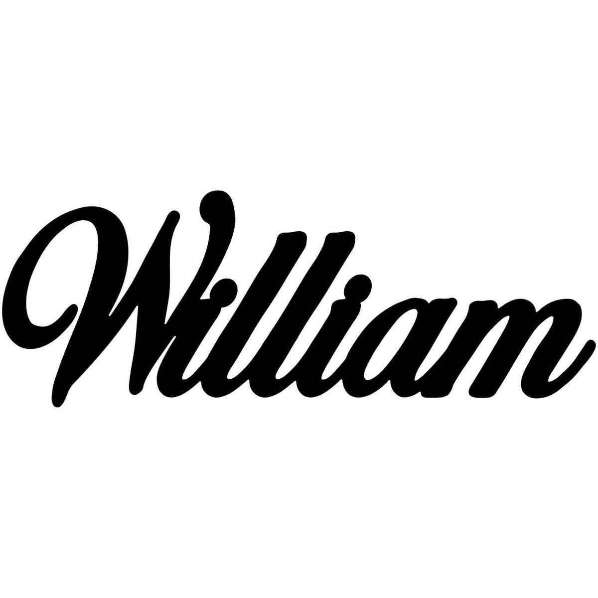 William Name DXF File Cut Ready for CNC