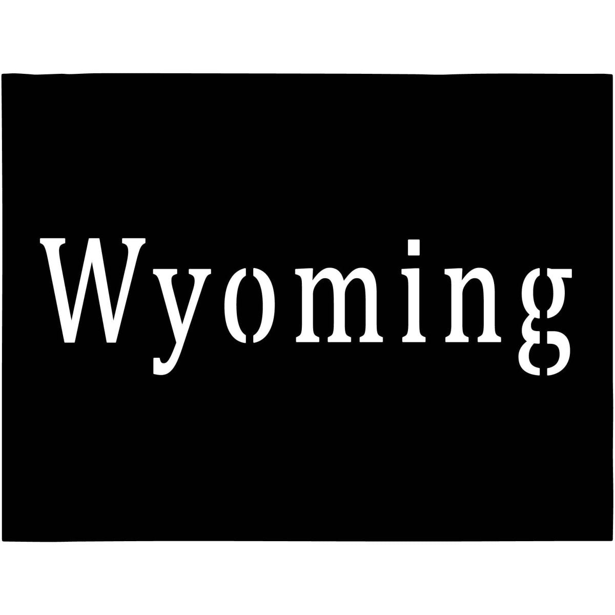 Wyoming USA State Map