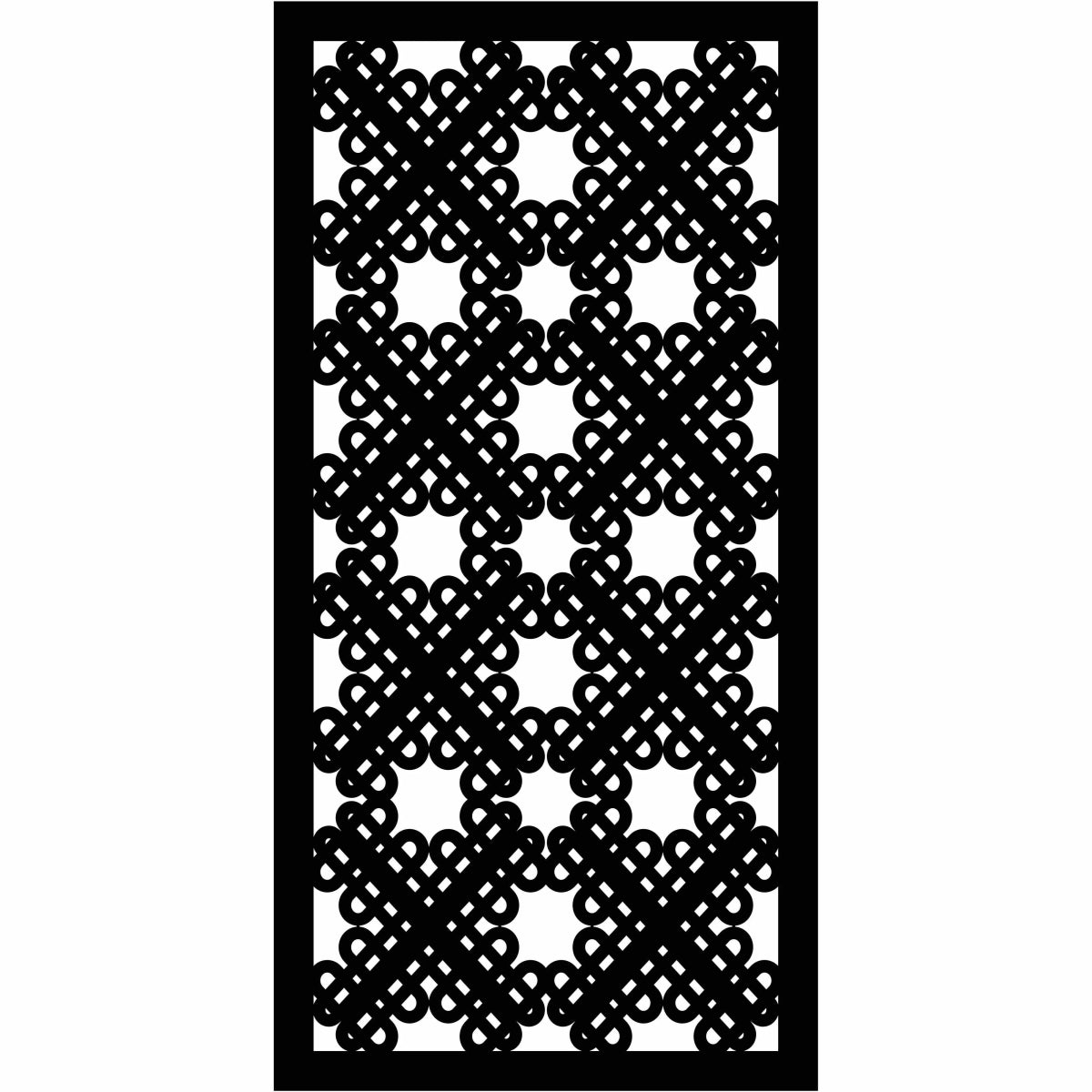 Abstract and Floral Decorative Privacy Screen Panels Doors or Fence-Free DXF files Cut Ready CNC Designs-dxfforcnc.com