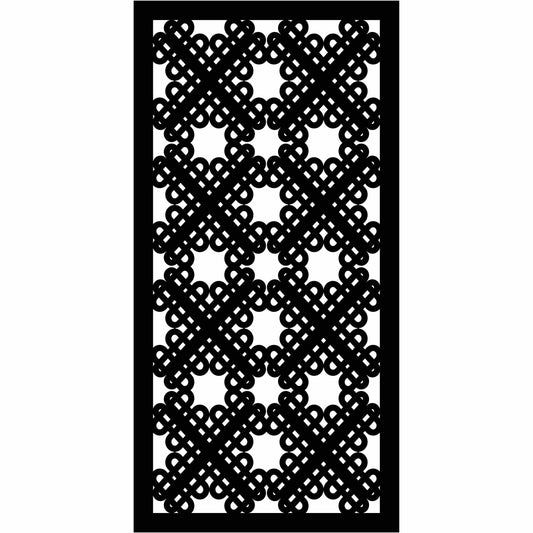 Abstract and Floral Decorative Privacy Screen Panels Doors or Fence-Free DXF files Cut Ready CNC Designs-dxfforcnc.com