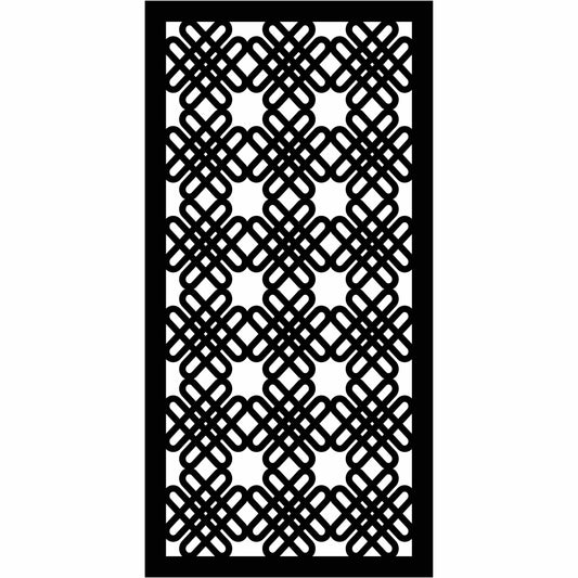 Abstract and Floral Decorative Privacy Screen Panels Doors or Fence-Free DXF files Cut Ready CNC Designs-dxfforcnc.com