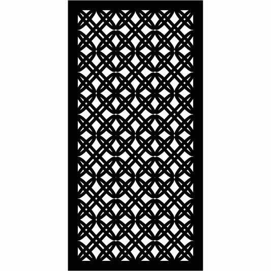 Abstract and Floral Decorative Privacy Screen Panels Doors or Fence-Free DXF files Cut Ready CNC Designs-dxfforcnc.com