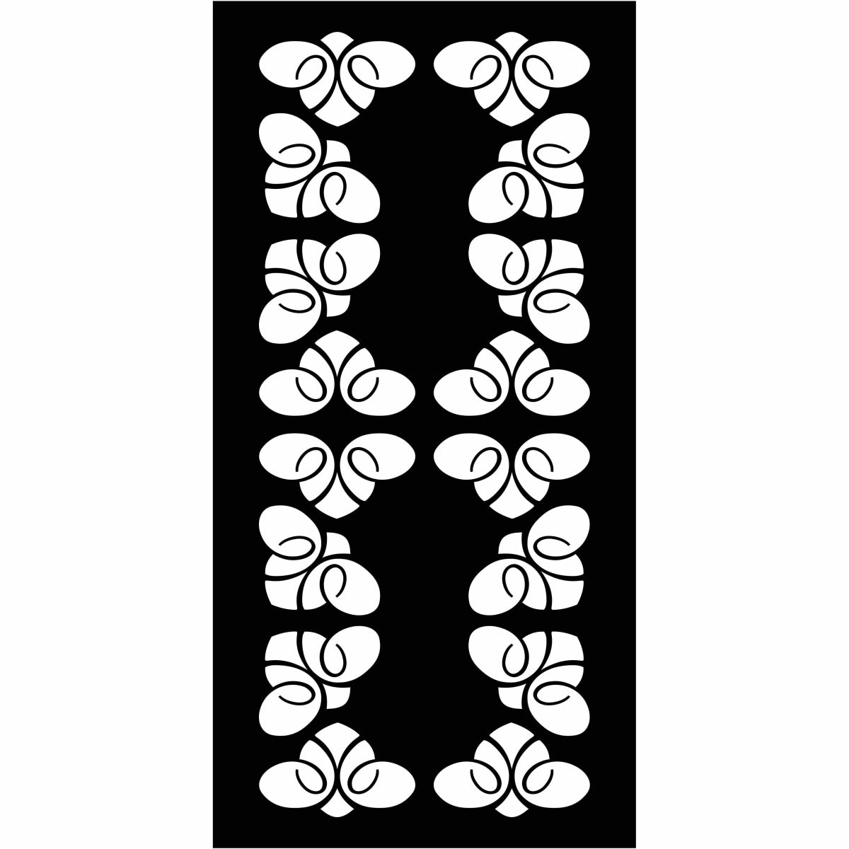 Abstract and Floral Decorative Privacy Screen Panels Doors or Fence-Free DXF files Cut Ready CNC Designs-dxfforcnc.com