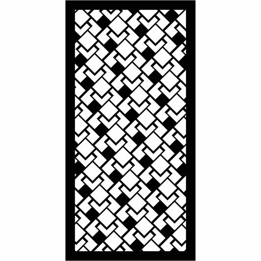 Abstract and Floral Decorative Privacy Screen Panels Doors or Fence-Free DXF files Cut Ready CNC Designs-dxfforcnc.com