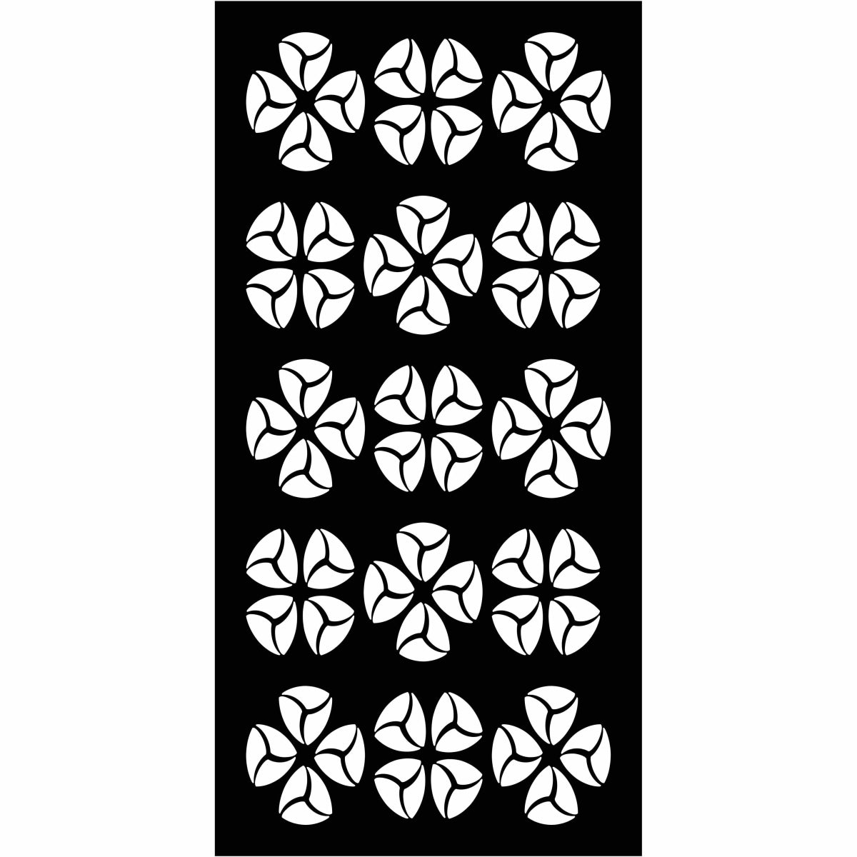 Abstract and Floral Decorative Privacy Screen Panels Doors or Fence-Free DXF files Cut Ready CNC Designs-dxfforcnc.com