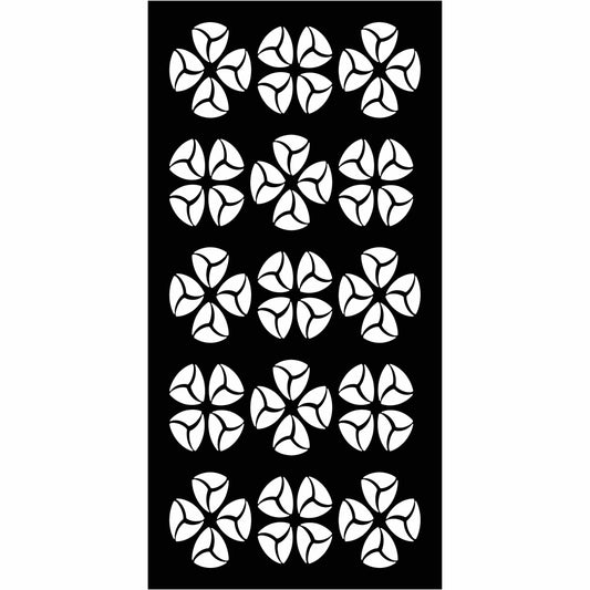 Abstract and Floral Decorative Privacy Screen Panels Doors or Fence-Free DXF files Cut Ready CNC Designs-dxfforcnc.com