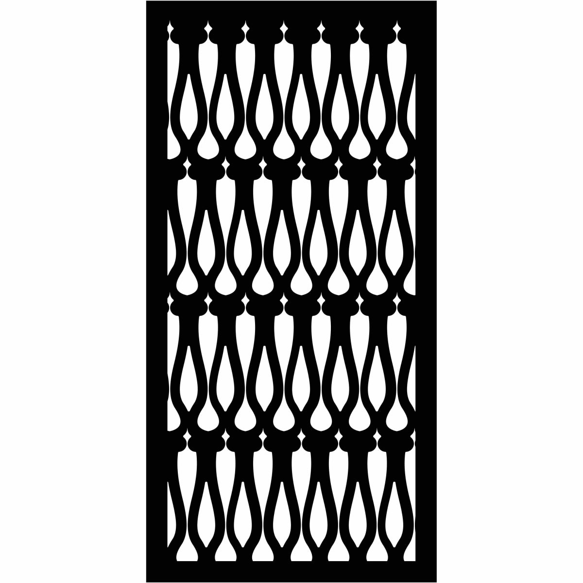 Abstract and Floral Decorative Privacy Screen Panels Doors or Fence-Free DXF files Cut Ready CNC Designs-dxfforcnc.com