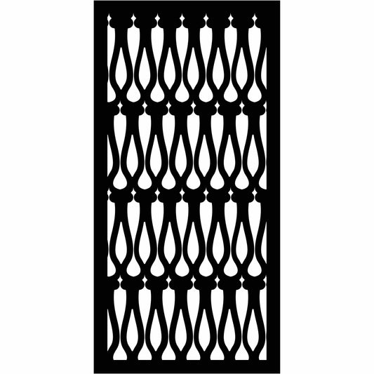 Abstract and Floral Decorative Privacy Screen Panels Doors or Fence-Free DXF files Cut Ready CNC Designs-dxfforcnc.com