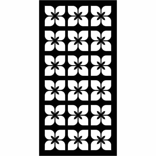 Abstract and Floral Decorative Privacy Screen Panels Doors or Fence-Free DXF files Cut Ready CNC Designs-dxfforcnc.com