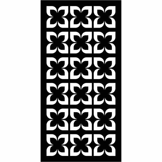 Abstract and Floral Decorative Privacy Screen Panels Doors or Fence-Free DXF files Cut Ready CNC Designs-dxfforcnc.com