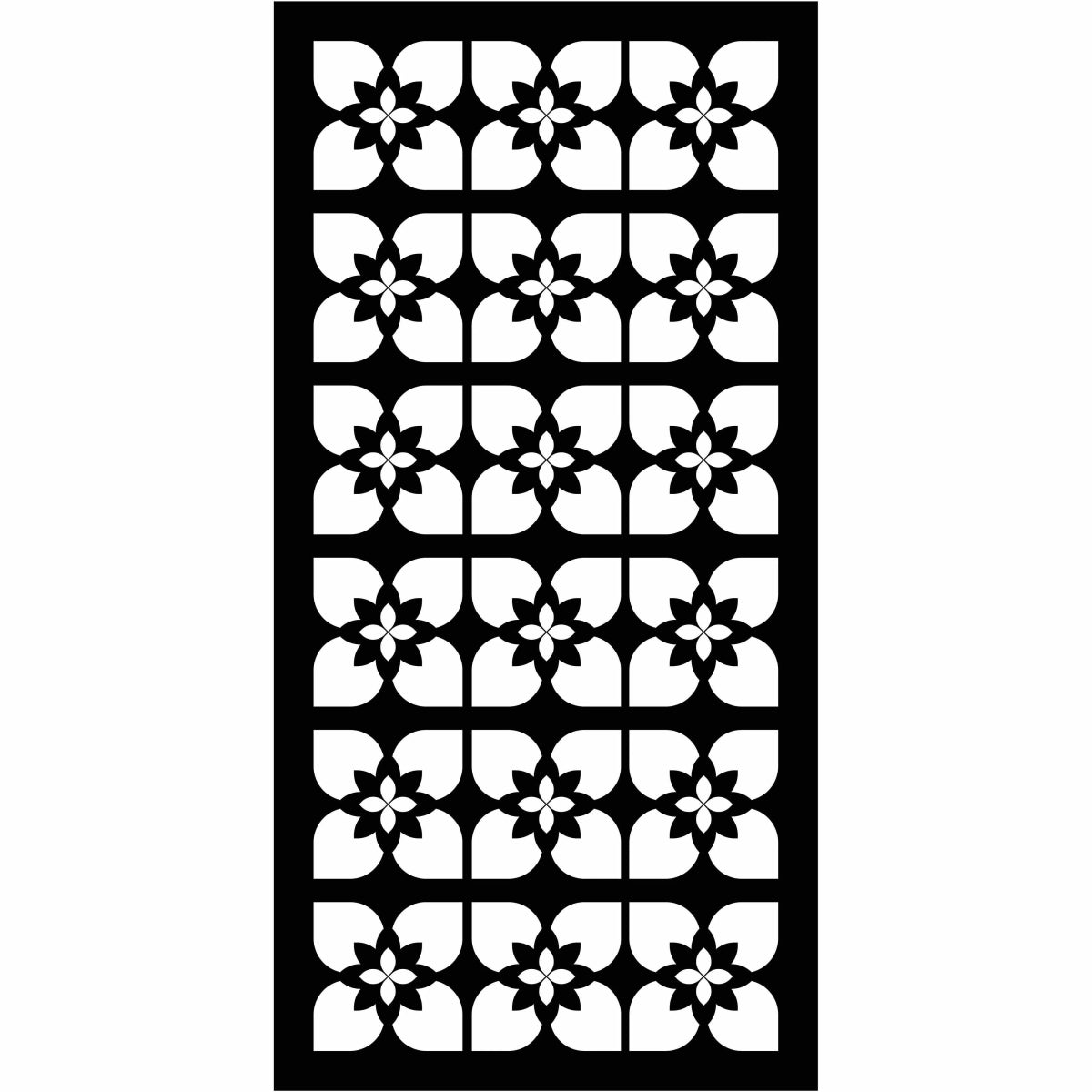 Abstract and Floral Decorative Privacy Screen Panels Doors or Fence-Free DXF files Cut Ready CNC Designs-dxfforcnc.com