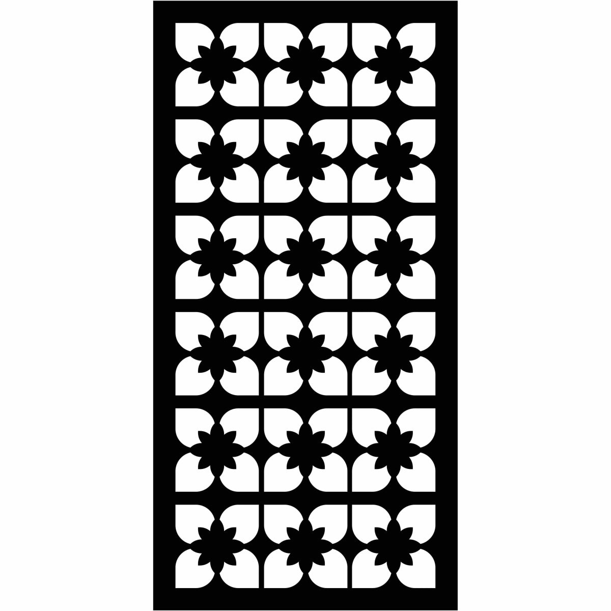 Abstract and Floral Decorative Privacy Screen Panels Doors or Fence-Free DXF files Cut Ready CNC Designs-dxfforcnc.com