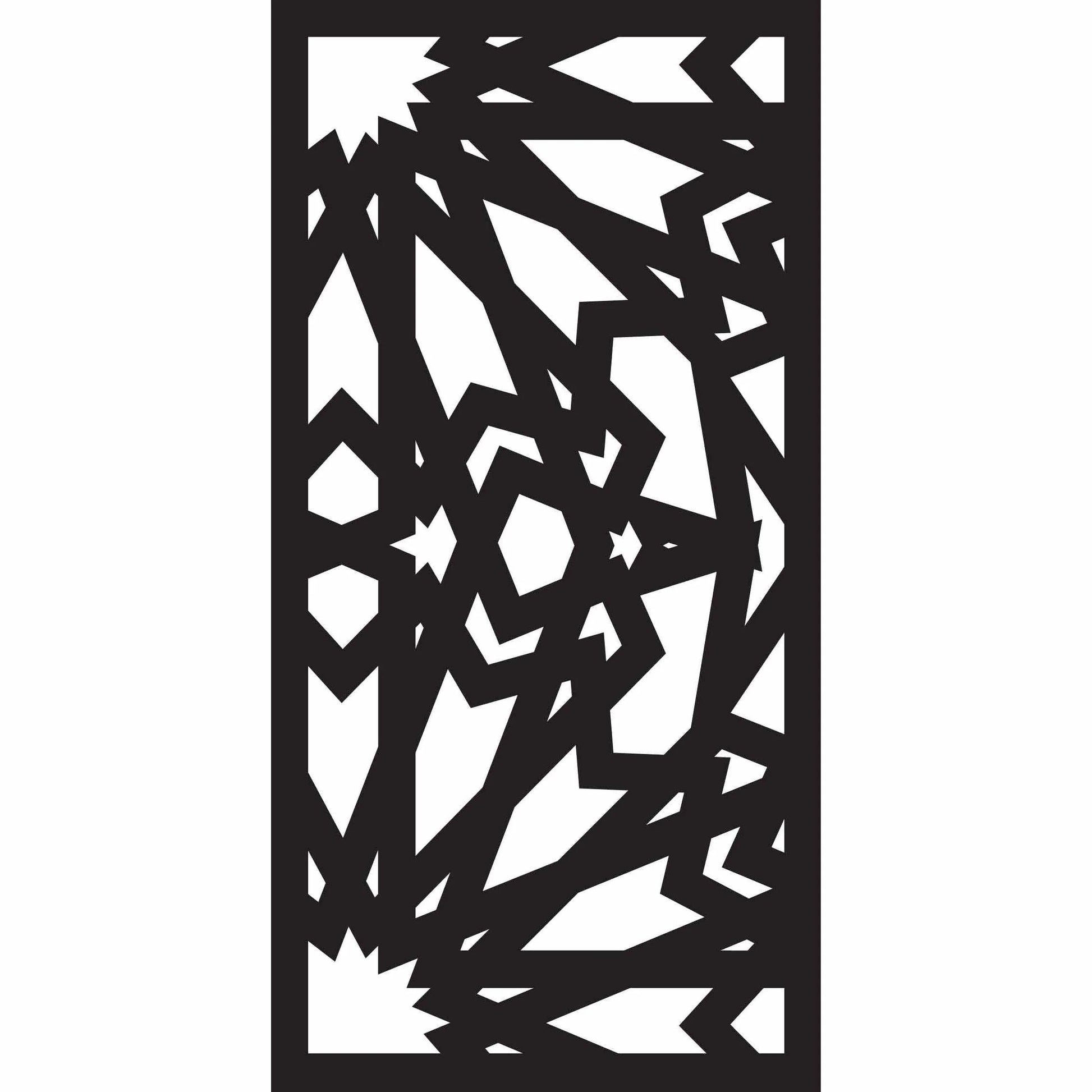 Abstract and Floral Decorative Privacy Screen Panels Doors or Fence-Free DXF files Cut Ready CNC Designs-dxfforcnc.com