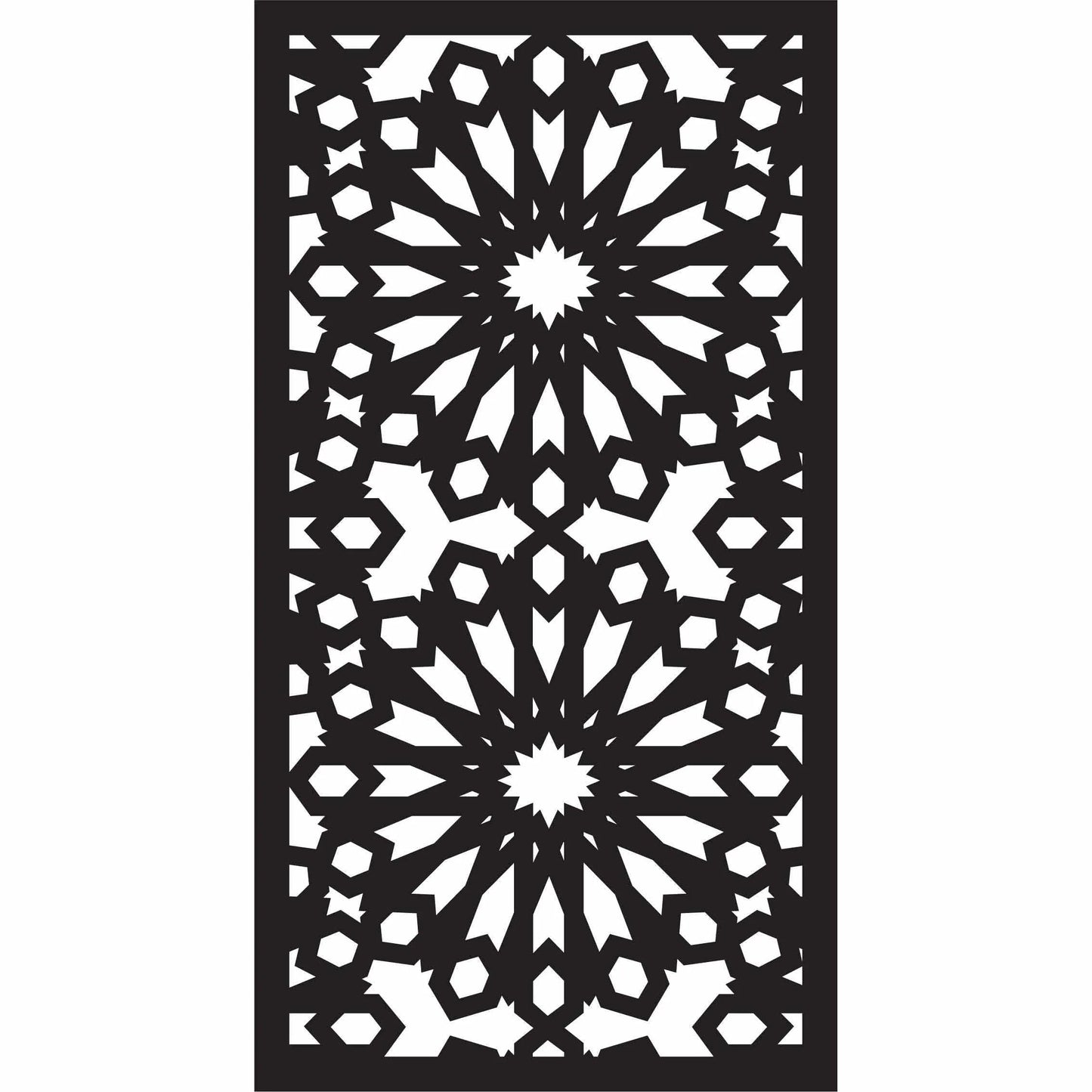 Abstract and Floral Decorative Privacy Screen Panels Doors or Fence-Free DXF files Cut Ready CNC Designs-dxfforcnc.com